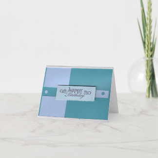 Squares and Dots Birthday Card