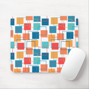 Squares and Outlines Mouse Mat