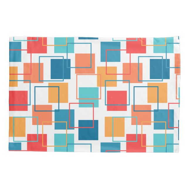 Squares and Outlines Pillowcase (Back)