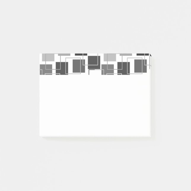 Squares and Outlines  Post-it Notes (Front)