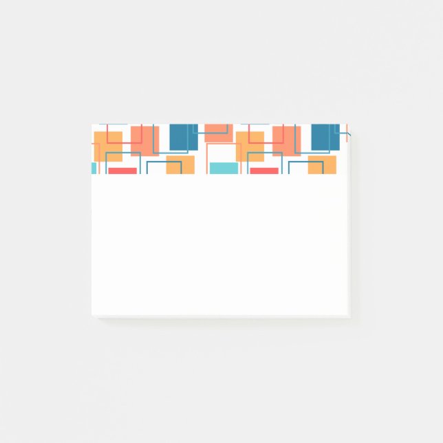 Squares and Outlines  Post-it Notes (Front)