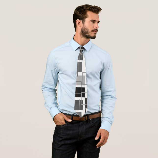 Squares and Outlines  Tie (In Situ)