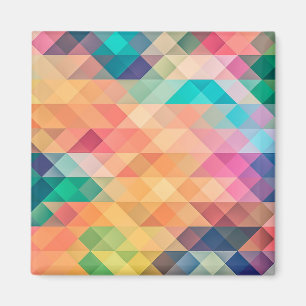 Squares and Tiles Pattern Magnet