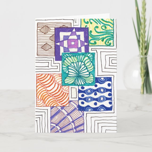 squares card (Front)