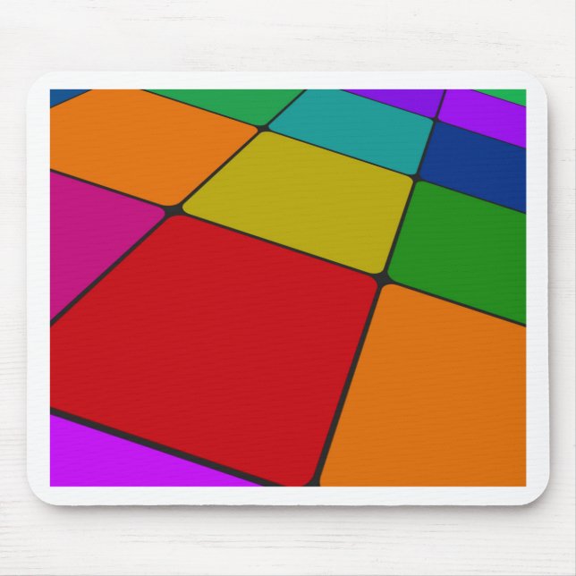 Squares Color Mouse Mat (Front)