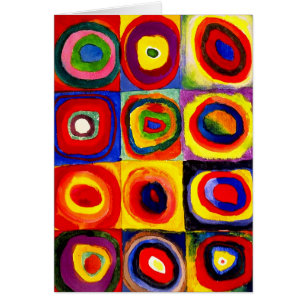 Squares Concentric Circles Farbstudie Kandinsky