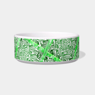 Squares, fake tile, fake green foliage    bowl