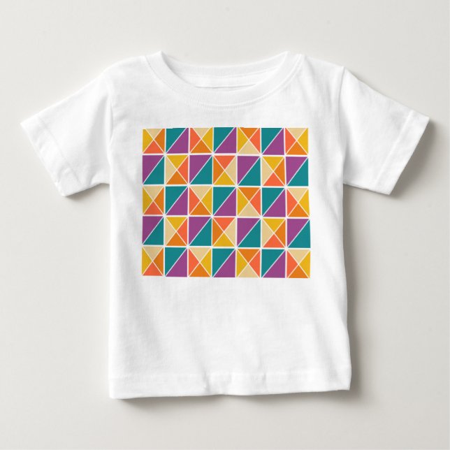 Squares into Triangles Baby T-Shirt (Front)