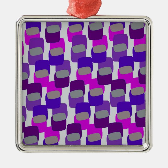 Squares Metal Tree Decoration (Front)