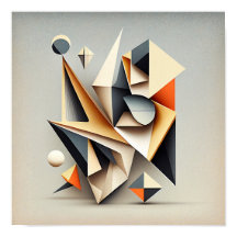 "Squares ’n stuff" - Abstract Digital Art Poster