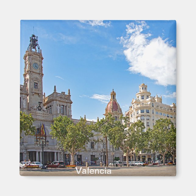 Squares of the Administration in Valencia Magnet (Front)