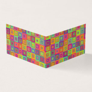 Squares Pattern Business Card