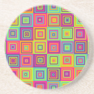 Squares Pattern Coaster