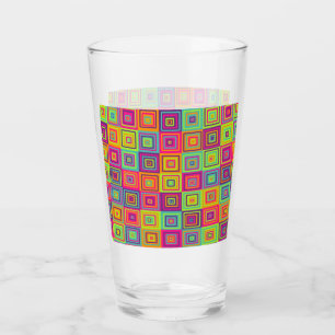 Squares Pattern Glass