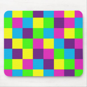 Squares pattern mouse mat