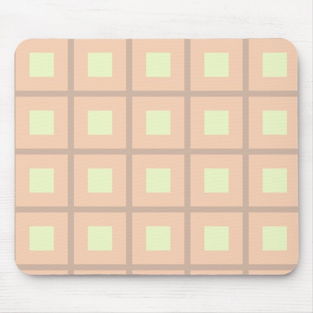 Squares Pattern Mouse Mat (Front)