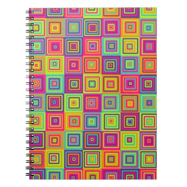 Squares Pattern Notebook (Front)
