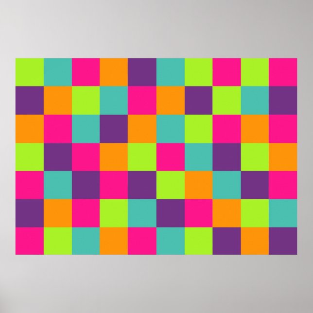 Squares Pattern Poster (Front)