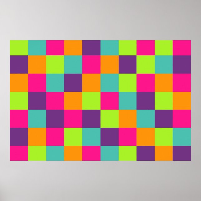 Squares Pattern Poster (Front)