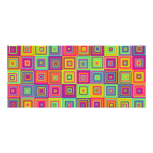 Squares Pattern Rack Card