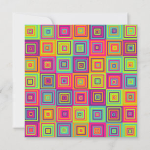 Squares Pattern Save The Date
