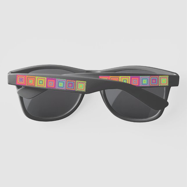 Squares Pattern Sunglasses (Back)