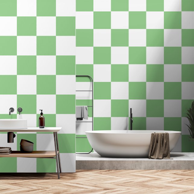 Squares pattern wallpaper (Bathroom)