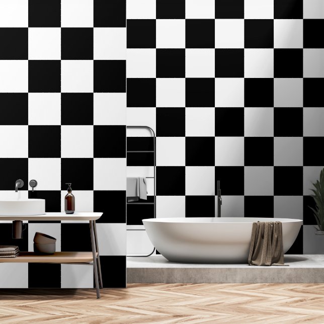 Squares pattern wallpaper (Bathroom)