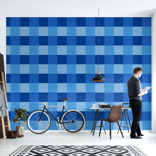 Squares pattern wallpaper (Living Room)