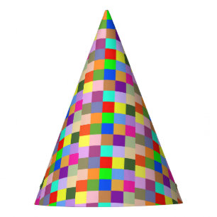Squares Squared Party Hat