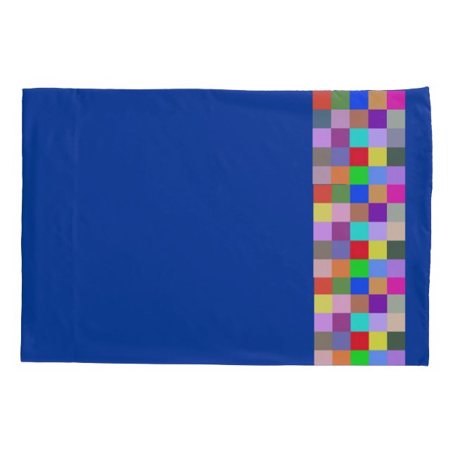 Squares Squared Reversible Pillow Case (Back)