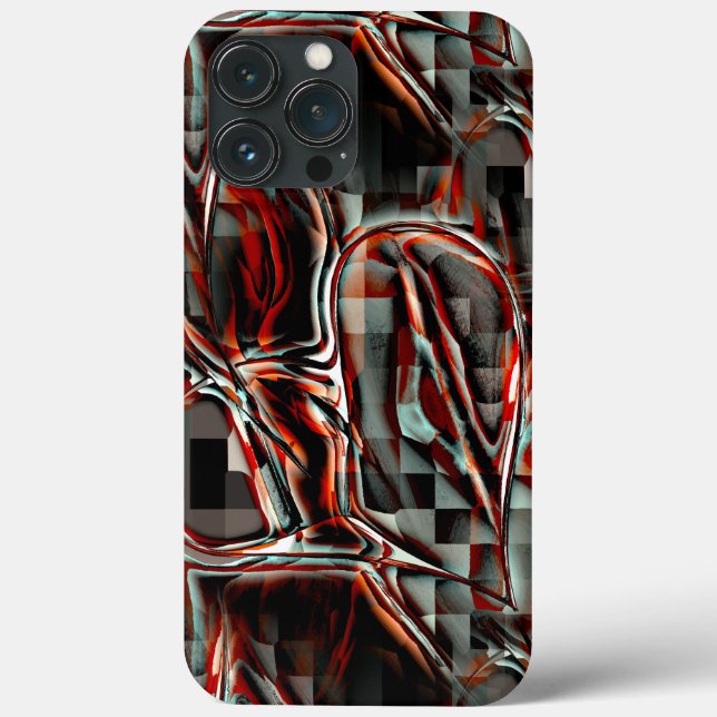 Squares under strange reddish spots forming heart  Case-Mate iPhone case (Back)
