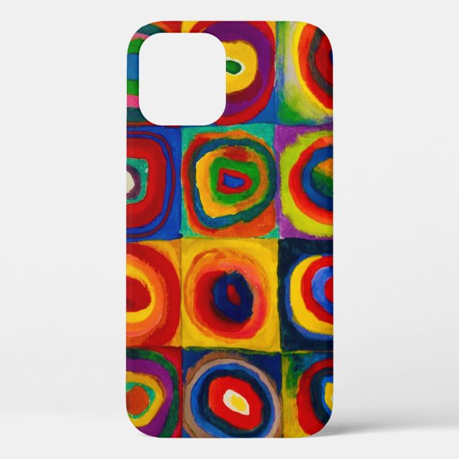 Squares with Circles, Abstract, Wassily Kandinsky Case-Mate iPhone Case (Back)