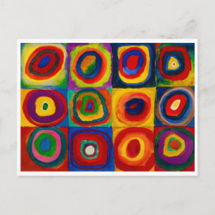 Squares with Circles, Abstract, Wassily Kandinsky Postcard