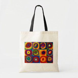 Squares with Circles, Abstract, Wassily Kandinsky Tote Bag