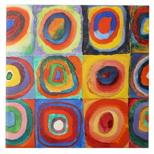 Squares with Concentric Circles by Kandinsky Tile