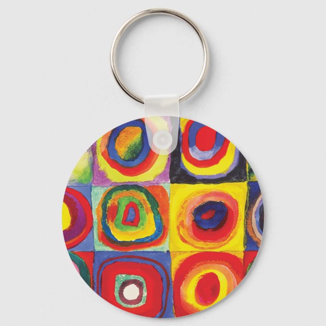 Squares with Concentric Circles Hiroaki Takahashi Key Ring (Front)
