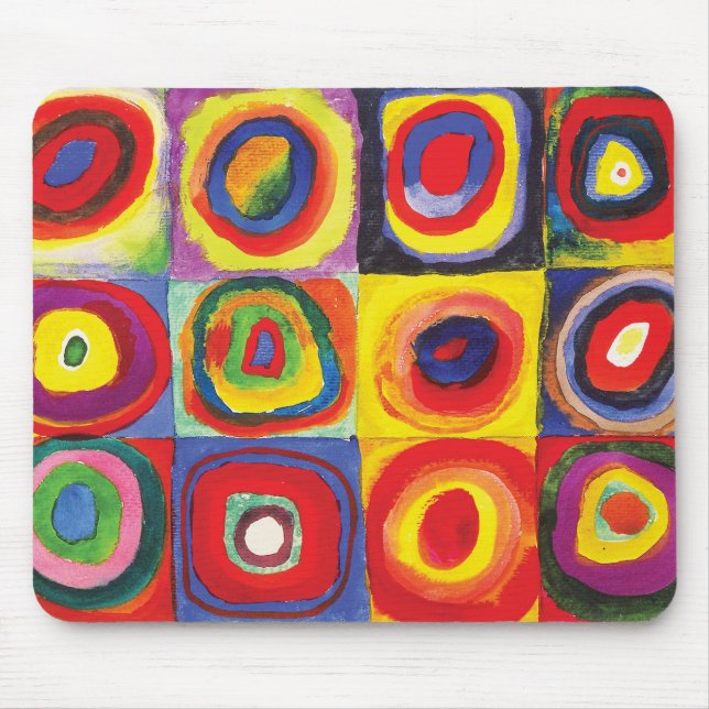Squares with Concentric Circles Hiroaki Takahashi Mouse Mat (Front)
