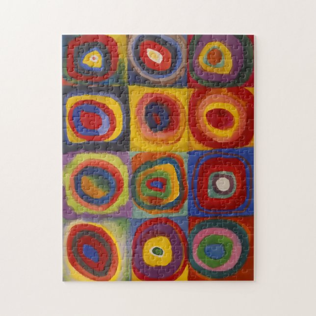Squares With Concentric Circles Jigsaw Puzzle (Vertical)