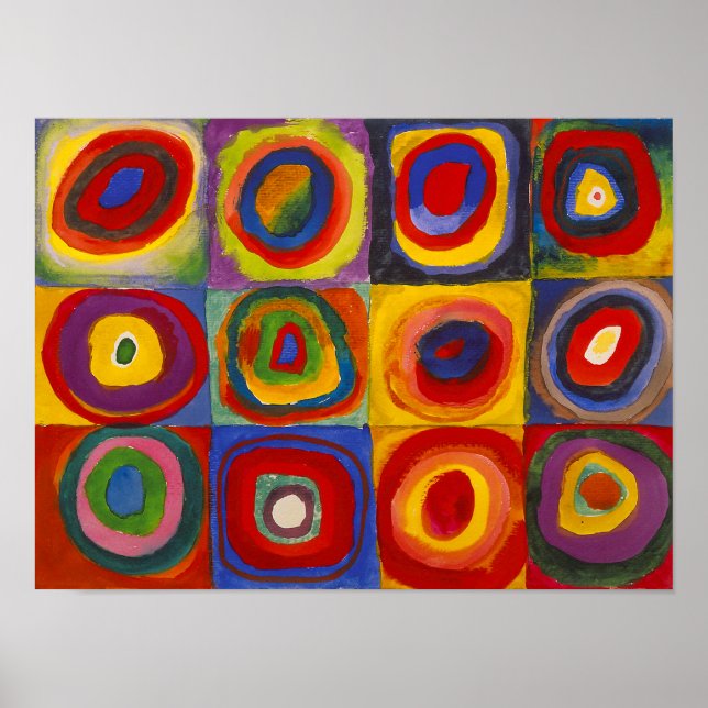 Squares with Concentric Circles | Kandinsky | Poster (Front)