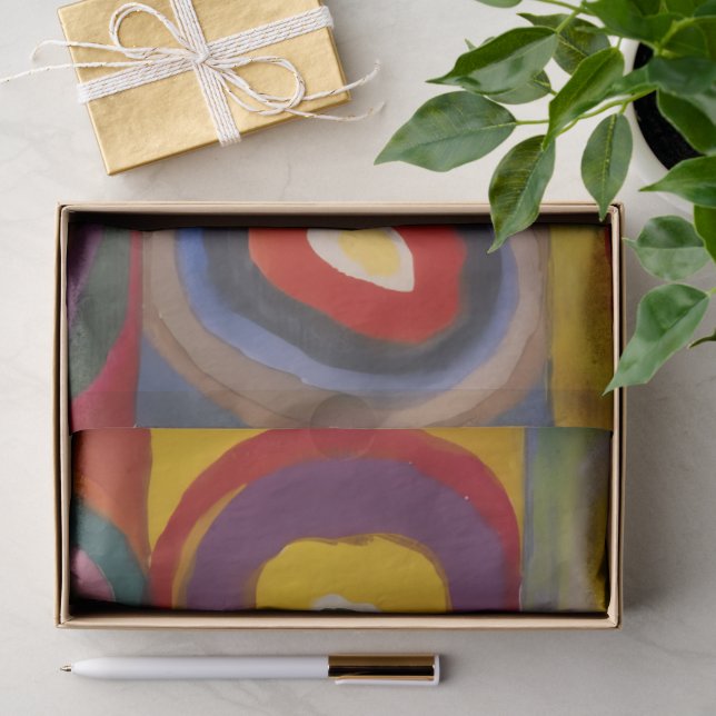 Squares With Concentric Circles Tissue Paper (Gift)