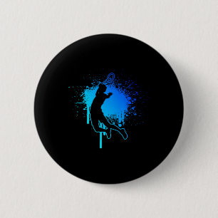 Squash Badminton Badminton Player Shuttle 6 Cm Round Badge