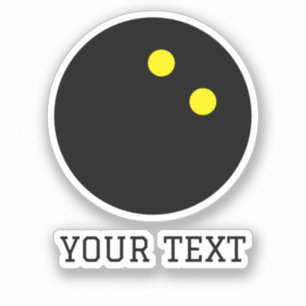 Squash ball double dot custom vinyl stickers