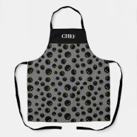 Squash ball pattern BBQ apron for kitchen chef