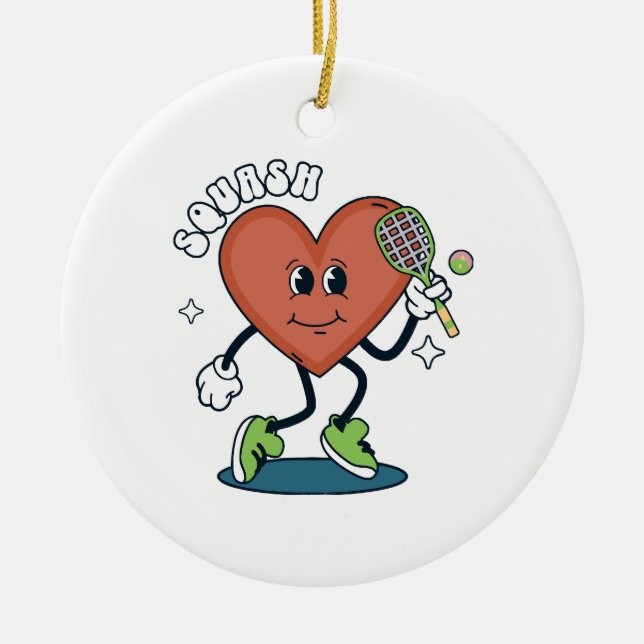 squash ceramic tree decoration (Front)