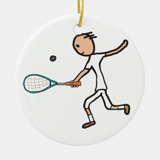 Squash Ceramic Tree Decoration (Front)