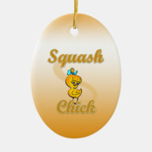 Squash Chick Ceramic Tree Decoration