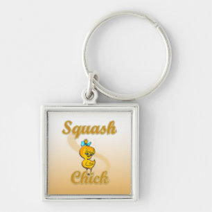 Squash Chick Key Ring