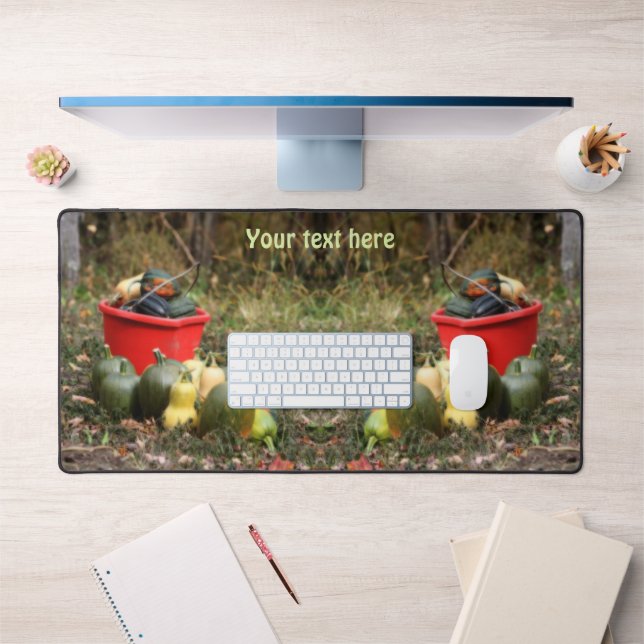 Squash Country Garden Harvest Personalised Desk Mat (Office 1)