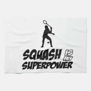 squash is my superpower tea towel